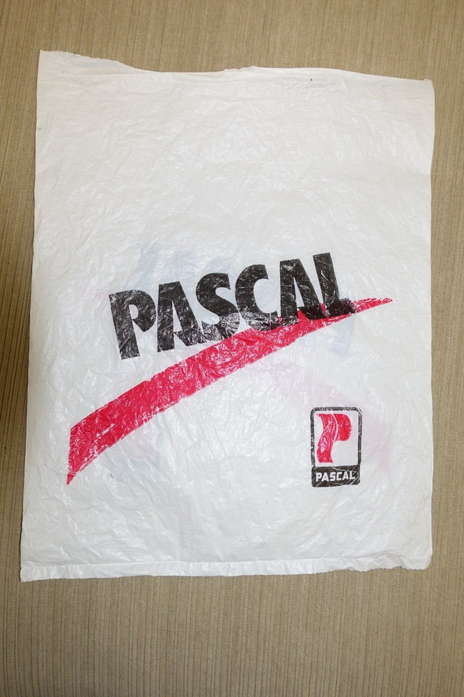 *VTG* 1980s PASCAL Hardware Store 7″ x 9″ Plastic SHOPPING BAG Canada Québec Vis