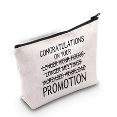 Gzrlyf Work Promotion Makeup Bag Congratulations on CONGRATULA