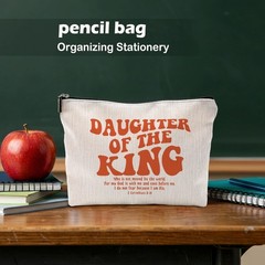 Christian Gifts for Women, Makeup Bag, Groovy Daughter of the King
