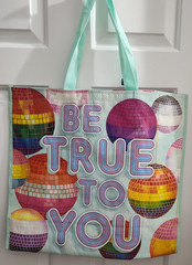 Marshalls Reusable Shopping Bag Be True to You Disco Balls New