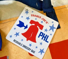 Trader Joe’s Philadelphia Reusable State/Region Market Tote Shopper Bag 6g NWT
