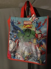 Marvel Comics Hulk Reusable Eco Red Shopping/Gift Tote Bag with Handles NWT!