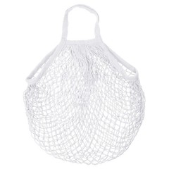 Cotton Mesh Bag 15×13.8″ Mesh Net String Grocery Bags White