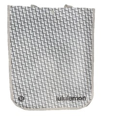 Lululemon Large White And Gray Pattern Reusable Shopping Bag New