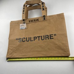 NWT 2019 IKEA x VIRGIL ABLOH OFF-WHITE MARKERAD SCULPTURE Large Bag 21 Gal Tote