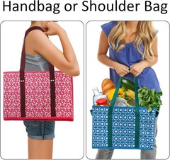 4 Pack Reusable Grocery Bags Collapsible Large Storage Box with Reinforced New