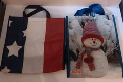 Bags, Grocery/Shopping Bags, Lot of 13 Asst. Cloth/Polycloth/Polyethylene