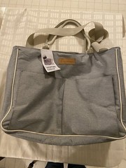 KeepCool Large Gray Reusable Insulated Cooler Bag Keeps Food Drinks Hot/Cold