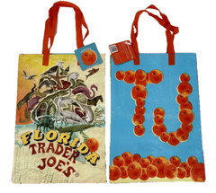 Trader Joe’s Market Tote Florida Citrus Sunshine State Shopping Bag Reusable NEW