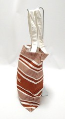CELINE VIP Gift Orange Stripes Canvas Cotton Tote Shoulder Bag Size:S