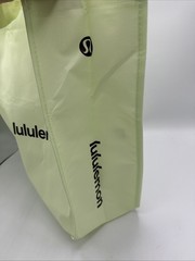 lululemon Large Lime Green Shopping Bag 16.5”x 14” X 6.5”