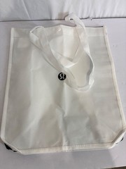 White and Black 12×16 inch large Lululemon shopping bag reusable brand new