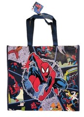 Marvel Spiderman X-Large Blue Reusable Shopping Gift Bag with Handle🆕Free Ship!