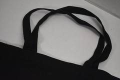 Sartori Cheese Duffel Bag Shopping Tote Canvas Black w Logo 2 Handle Reusable