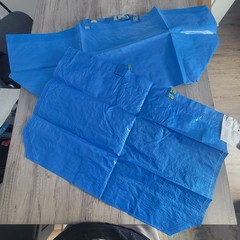 2PC IKEA Frakta 1 Large (19 Gallon) And 1 Small (10 Gallon)