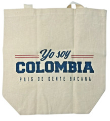 Viaverde Reusable Canvas Tote Bag – Shopping & Beach Bag “Yo Soy Colombia, País