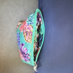 Foldable Reusable Floral Shopping Bag Zipper Pouch Large