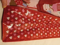 TWO Valentine’s Day Cats & Dogs Pugs & Kisses Reusable Tote Bags Size 14″x 14″