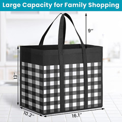 Reusable Grocery Bags Tote Bags Reinforced Handles Water Resistant Multipurpose