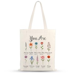 Christian Gifts for Baptism Easter Basket Stuffers Bible Tote Bag Scripture C…
