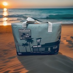 Trader Joe’s 8 Gallons Reusable Bag Cooler Large Insulated Tote Dusty Blue