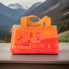 Trader Joe’s 2026 Mini Insulated Tote Summer Fun Ltd Edition Orange New