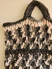 Shopping Bag Made Of Repurposed Disposable Plastic Bags Nice!