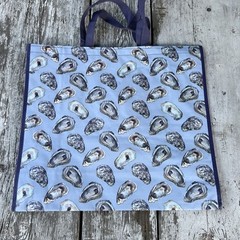 NEW Large Reusable Shopping Bag – Beautiful Design! OYSTERS 🦪 all OVER free✈️