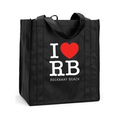 I Love RB Shopping, I Love Rockaway Beach Shopping Bag, Rockaway Beach Bag