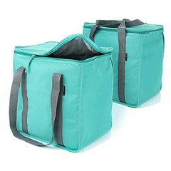 Urban House (2-Pack) Premium Grade Insulated Grocery Shopping Teal/Cooler Bag