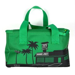 NWOT Trader Joes Green Mini Insulated Tote 1.5 Gallons Green Black Tropical VW