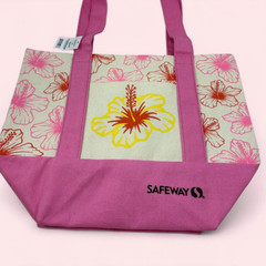 Safeway Exclusive: Hawaii Inspired Pink Hibiscus Mini Canvas Tote Bag