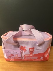 NEW! Trader Joe’s Mini Insulated Tote Summer Collection Lavendar & Pink & Red