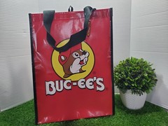 Buc-ee’s Reusable Shopping Tote Bag Beaver Logo🔴🟡 Teal/Red Limited Edition New