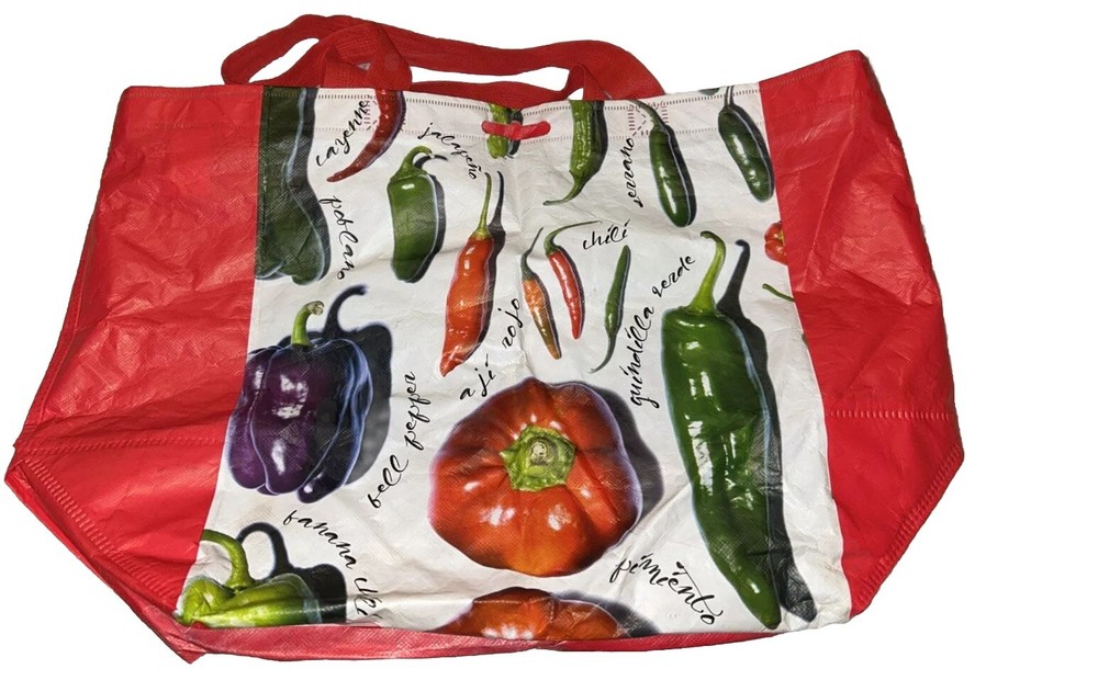 20×13 Earthwise Pepper Food Multicolor Reusable Shopping Bag