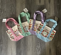 Trader Joe’s Mini Tote – 4 pack hand painted