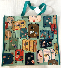 HomeGoods Reusable Tote Bag Bon Voyage, Suitcases World Travel