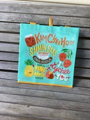 FOODLAND HAWAII FOOD SAYINGS REUSABLE SHOPPING BAG / BEACH BAG