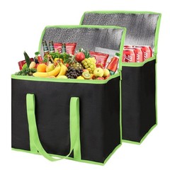 Multi-Purpose Insulated Tote Bags, 30L Capacity, Perfect for Shopping & Delivery