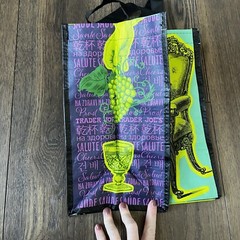TRADER JOE’S Reusable and Washable WINE BAG 6 Bottle Beverage Tote