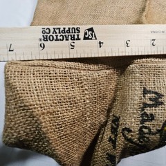 Vtg War Eagle Mill Burlap Tote Bag Cornmeal Flour Sack Handmade Reusable Bag