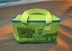 Trader Joe’s Mini Insulated Tote Bag – Summer 2026 Green Blue Lunchbag Limited