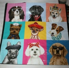 Reusable Tote Bag 19″ x 18″ x 8″ COOL DOGS