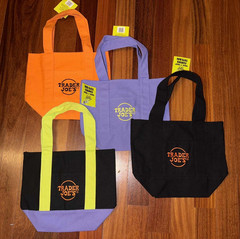 TRADER JOE’S 2025 Halloween Special Edition Totes ~ Set of 4 ~ NWT! Black/Orange