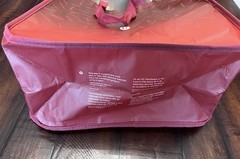 Lululemon Large Reuseable Store Shopping Bag/Tote – 14 x 16 x 6 – Red Ombre