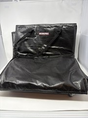 WORKPRO 36-Gallon Large Rolling Grocery Bag Tote 5 Wheels Dual Carry Storage Bag