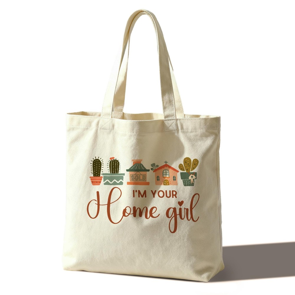 Realtor Tote Bag For Women, I’m Your Home Girl Tote Bag, Reusable Work Shoppi…