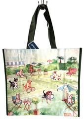 MARSHALLS REUSABLE LARGE TOTE SHOPPING BAG 20″ X 18″ DOG MIX BREED PLAY TENNIS