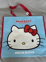 World Market x2 Hello Kitty,Badtz Maru Shopping Bag 2019 15”x16”x5.5” NEW w Tags