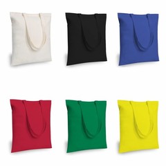 TOPDesign 6-Pack Economical 16″x15″ Cotton Tote Bag, Medium, Multi